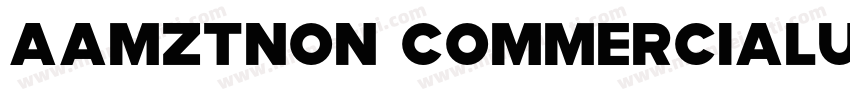 AaMZTNon CommercialUse字体转换